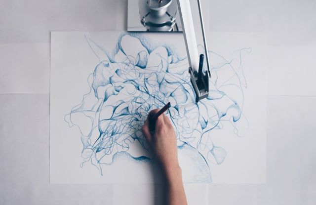 Sougwen Chung, 2017, MEMORY. Sougwen Chung, 2017, MEMORY.