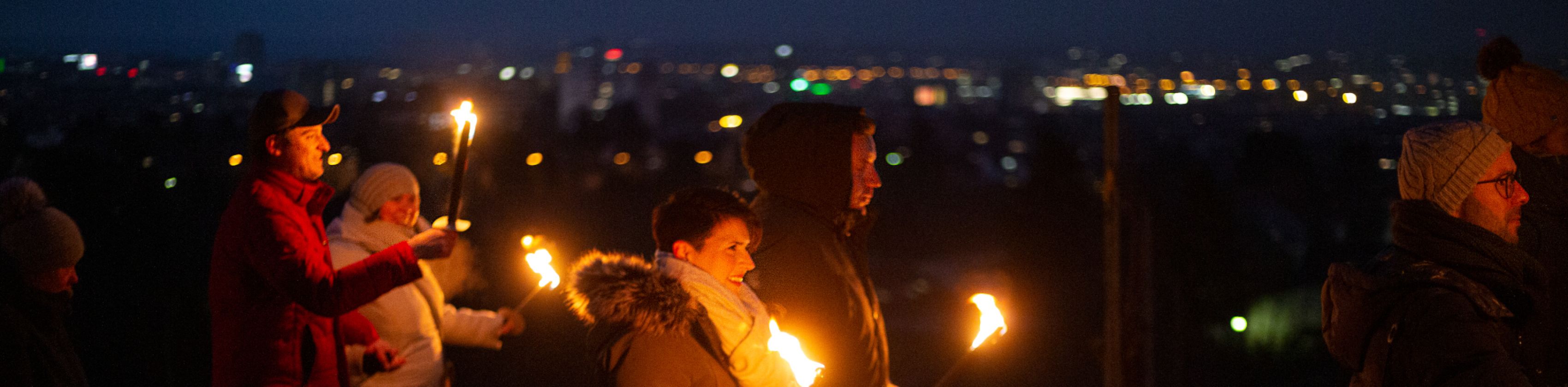 Fackel-Weinwanderung Fackel-Weinwanderung