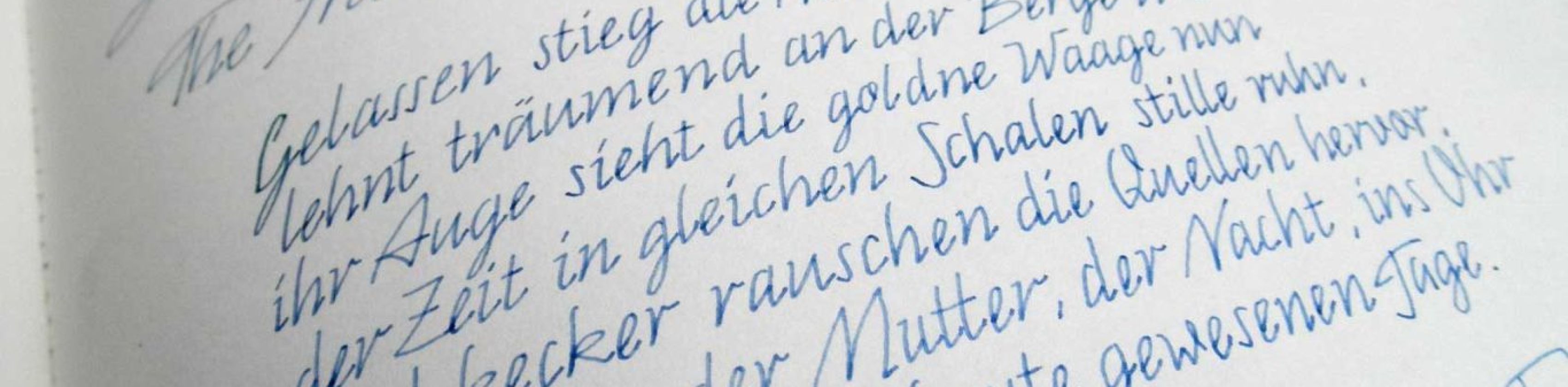 Kalligrafie, die Kunst der schönen Schrift, © Sabine Herbst Kalligrafie, die Kunst der schönen Schrift, © Sabine Herbst