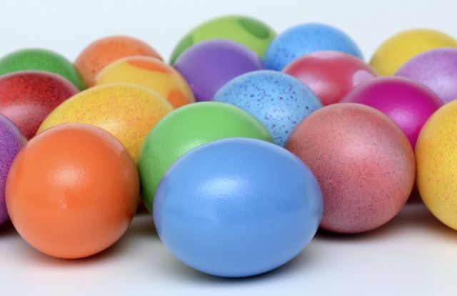 viele bunte Eier viele bunte Eier
