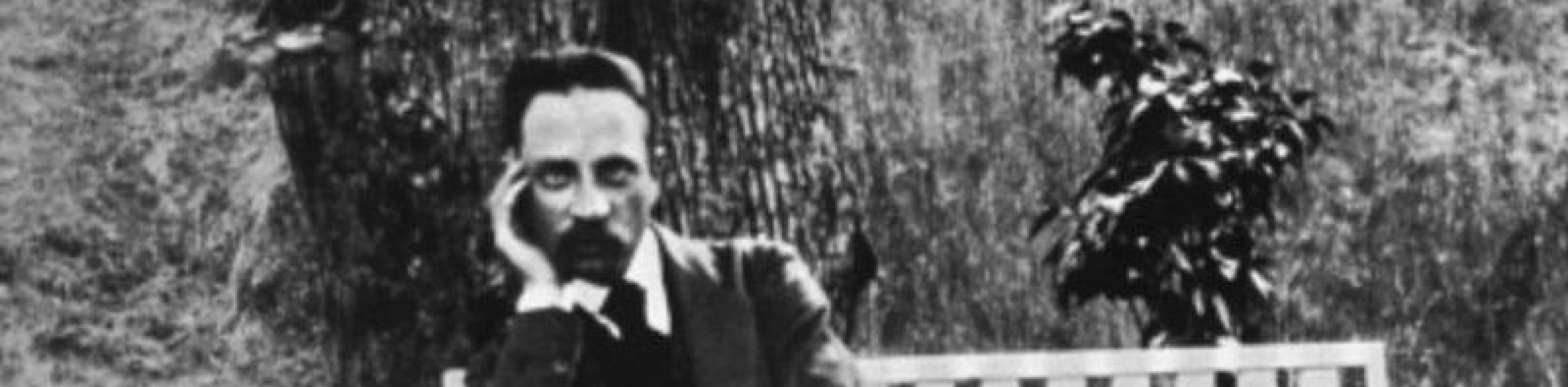 Rilke on a garden bench Rilke on a garden bench