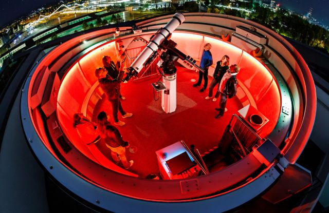 Sternwarte, © Verwendung nur im Rahmen redaktioneller Berichterstattung über die experimenta Heilbronn gestattet. Quelle: experimenta gGmbH Sternwarte, © Verwendung nur im Rahmen redaktioneller Berichterstattung über die experimenta Heilbronn gestattet. Quelle: experimenta gGmbH