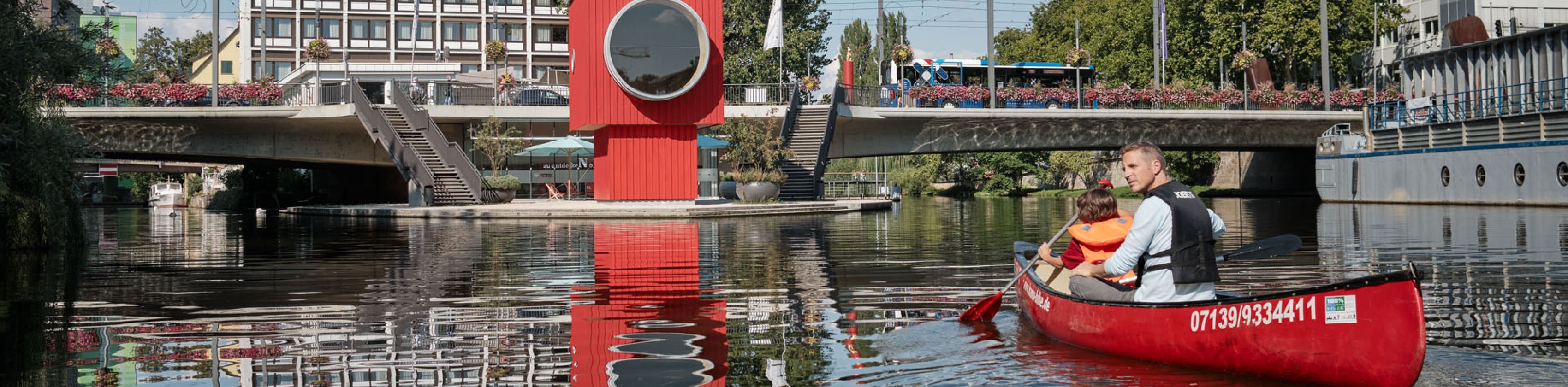 Neckar Kanufahrt