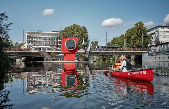 Neckar Kanufahrt