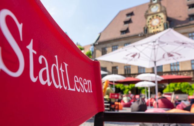 StadtLesen Heilbronn auf dem Marktplatz