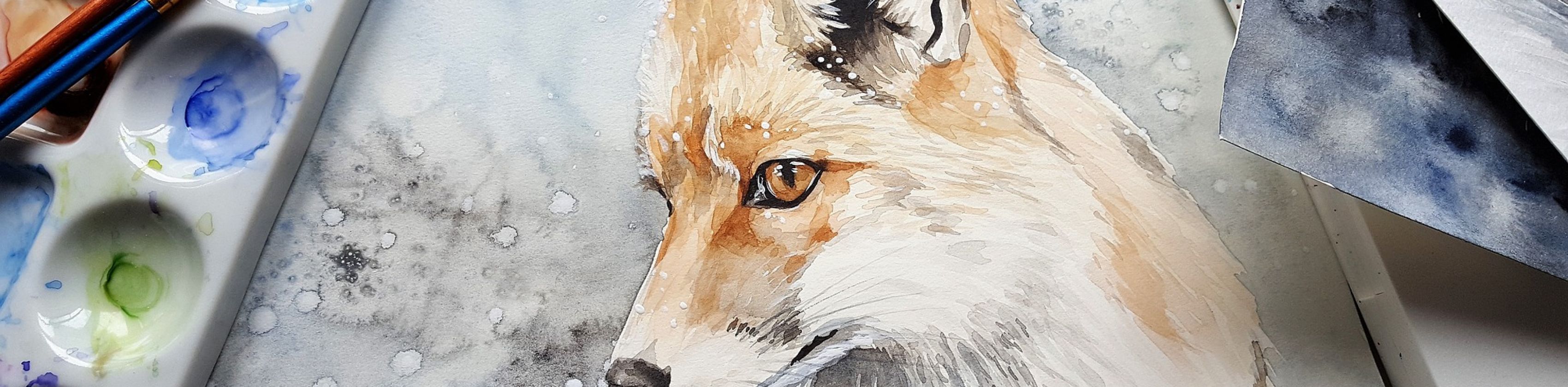 gezeichneter Fuchs