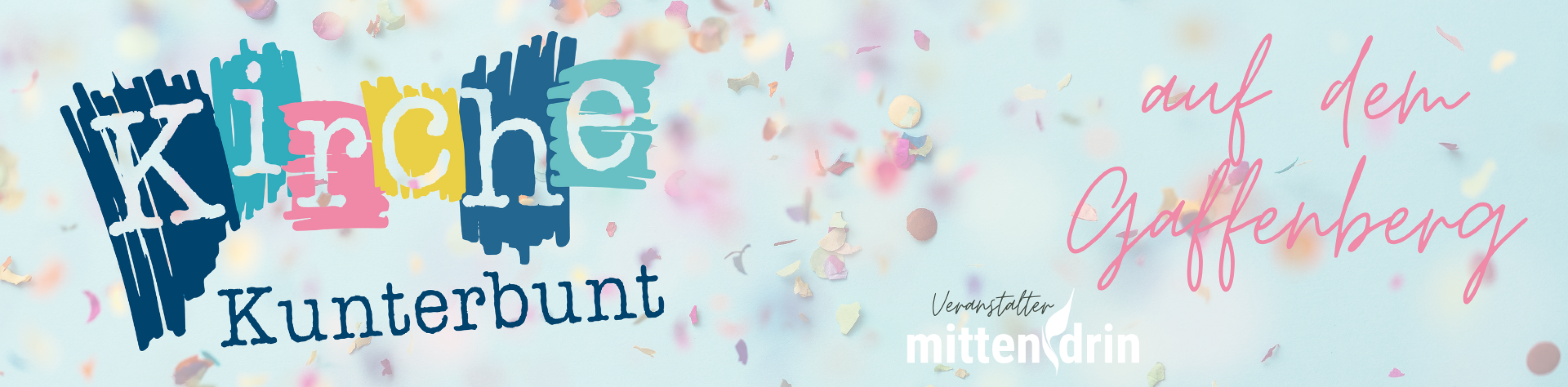 Banner mit Schriftzug zur Veranstaltung, © Volker Markowis