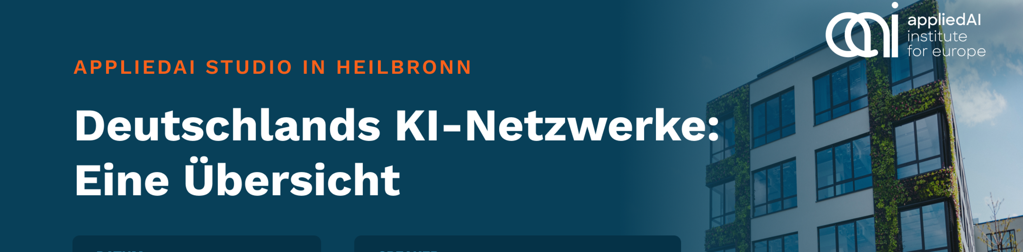 Deutschlands KI-Netzwerke: Eine Übersicht, 10.3.25, © appliedAI Institute for Europe gGmbH