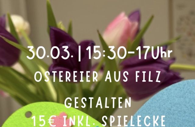 Osterei aus Filz gestalten, &copy; Yagmur Kapik-Selek