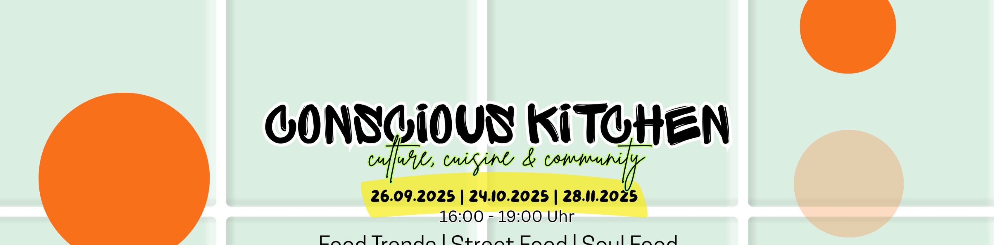 Conscious Kitchen Werbeflyer, © Eva-Maria Weiss