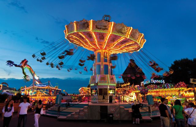 Kettenkarusell auf dem Heilbronner Volksfest