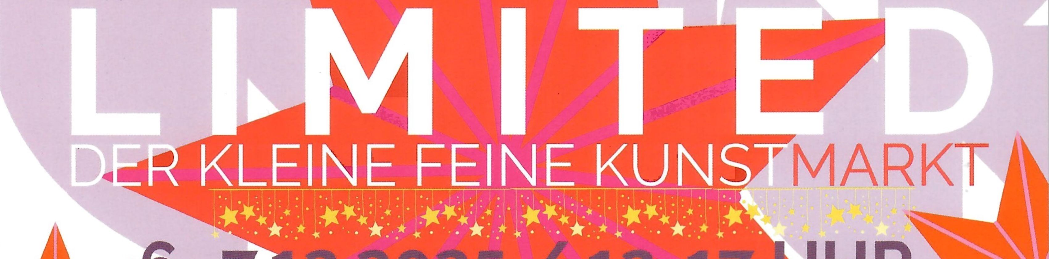 Einladungskarte LIMITED der kleine feine Kunstmarkt, Vorder- und Rückseite, © Karin Dorn-Tetzlaff