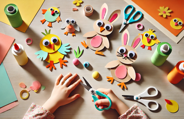 Fr&uuml;hlingsbastelei F&uuml;nfj&auml;hrige