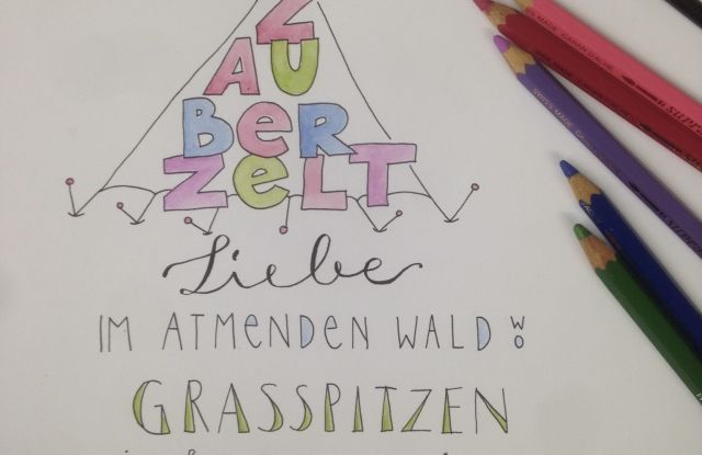 Handletting und Watercolor-Illustration, © Sabine Herbst