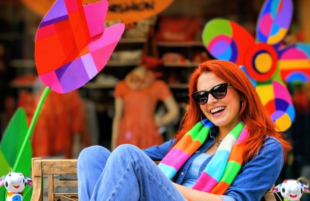 Kunterbunte Lebensfreude-Fotoshooting auf dem "B&auml;nkle". Das B&auml;nkle wird zur B&uuml;hne!, &copy; Eigene Erstellung