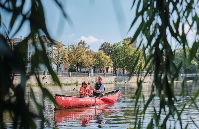 Neckar Kanufahrt