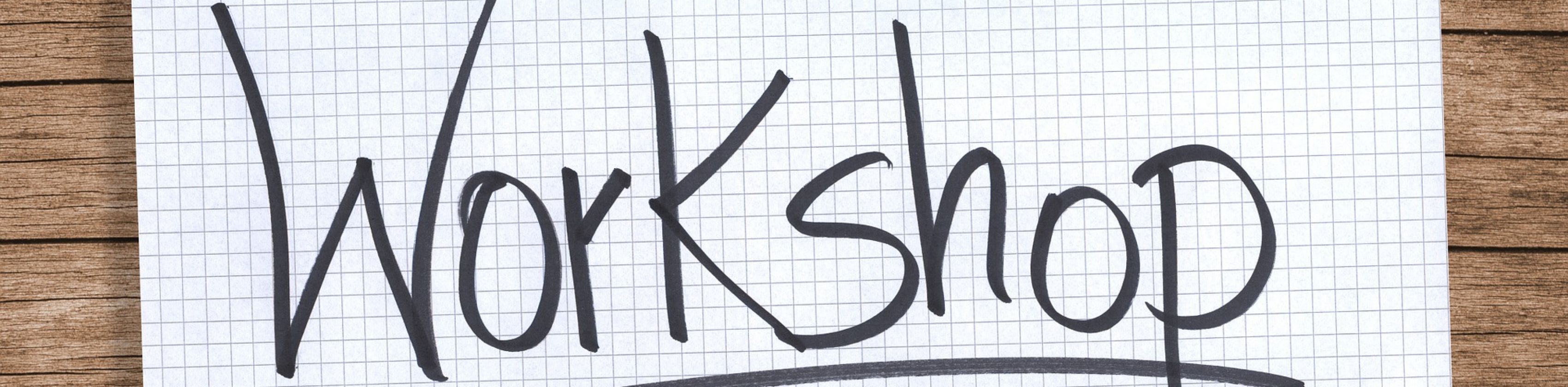 Schriftzug Workshop