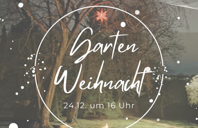 Einladungsflyer zu unserer Gartenweihnacht, © Volker Markowis