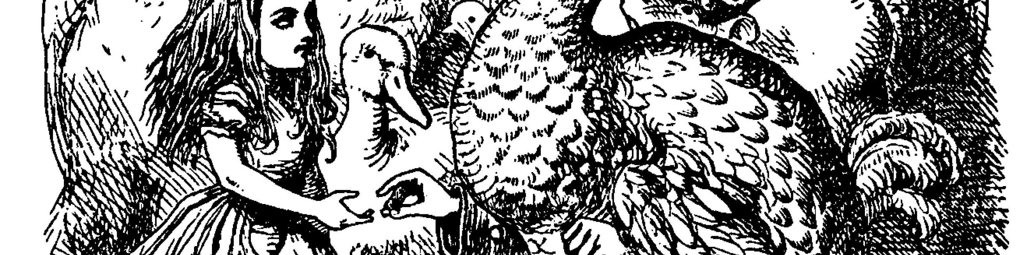 John Tenniel - Alice begegnet dem Dodo, &copy; John Tenniel / Gemeinfrei