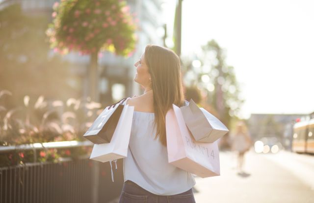 Shopping in der Stadt