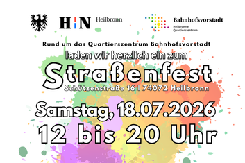 Flyer f&uuml;r den 18.07.26, &copy; Quartierszentrum Bahnhofsvorstadt
