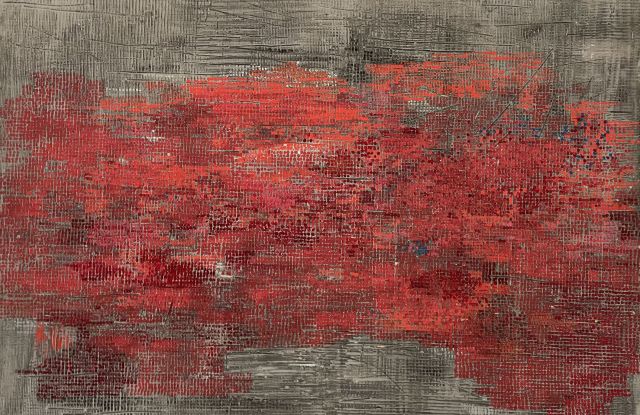 Hal Busse, Bild 58 Rot, 1958, © Städtische Museen Heilbronn