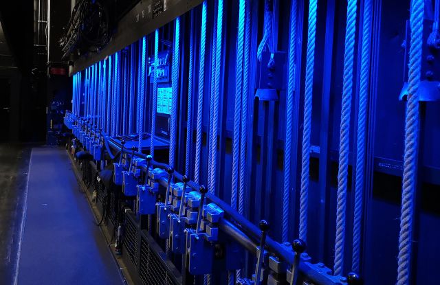 Seilzüge auf der Hinterbühne